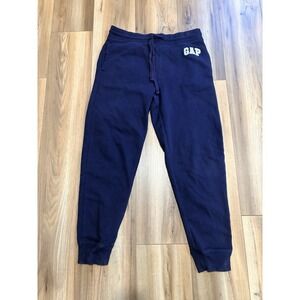 Gap Men's Sweatpants Joggers Men's Medium Navy Blue Pockets Drawstring